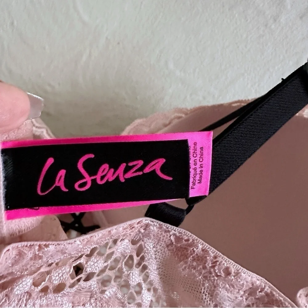 La Senza Pink Lace Corset Bra Top Size L - Picture 6 of 6